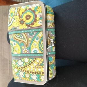 Vera Bradley Kiss snap cosmetics bag